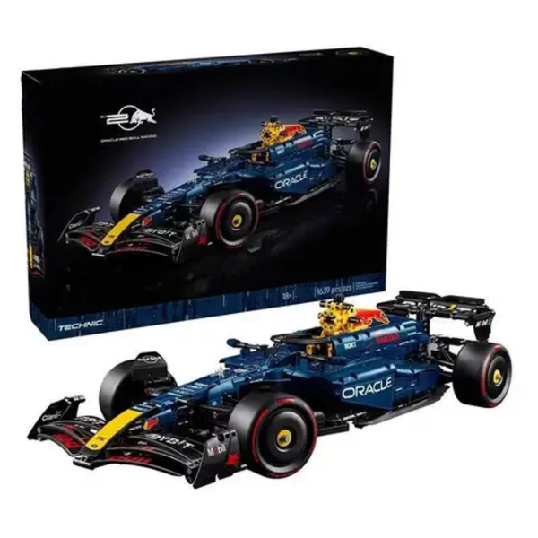 Oracle Red Bull Racing RB20 F1 Technique Version 1639Pcs, 1:8 Scale Building Blocks Car