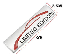 Load image into Gallery viewer, 3D Limited Edition v4.0 Metal Sticker Decal Grey (9x2.3 cm)