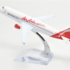 Air Asia White A320 Aeroplane Diecast Model 16 CM
