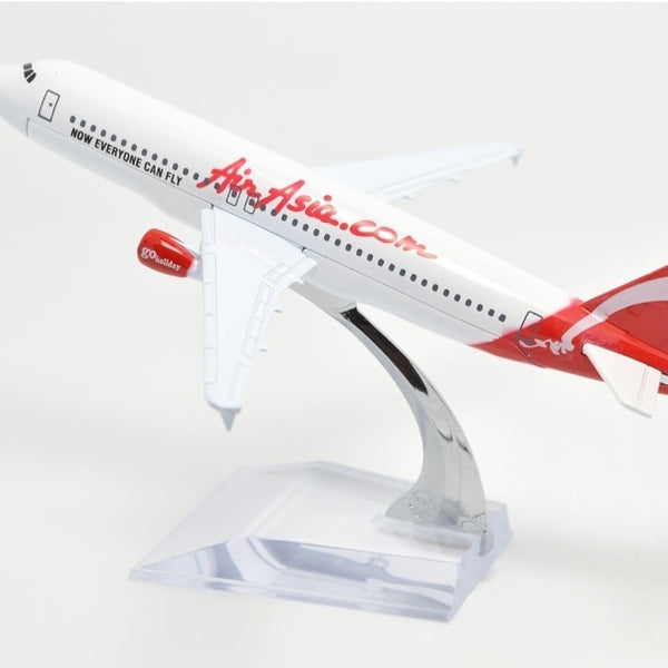 Air Asia White A320 Aeroplane Diecast Model 16 CM