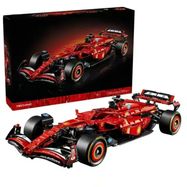 Ferrari SF 24 F1 Technique Version 1362Pcs, 1:8 Scale Building Blocks Car