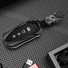 Load image into Gallery viewer, Hyundai Verna/i20 4 Button Keyless Push Button Key Premium Batman Metal Alloy Keycase with Holder &amp; Rope Chain