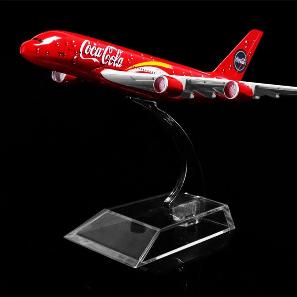 Coca Cola A380 Aeroplane Diecast Model 16 CM