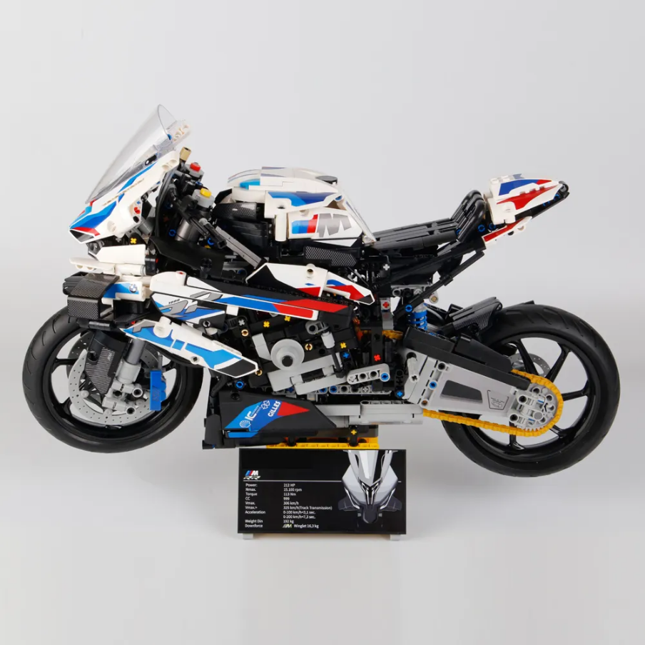 BMW M1000RR Resembling Technique Version 1920Pcs, 1:5 Scale Building Blocks Bike