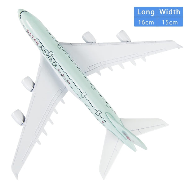 Qatar Airways A380 Aeroplane Diecast Model 16 CM