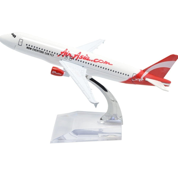 Air Asia White A320 Aeroplane Diecast Model 16 CM