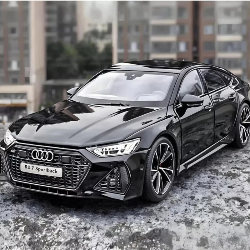 Black Audi RS7 Diecast Car with Remote - Kaarr