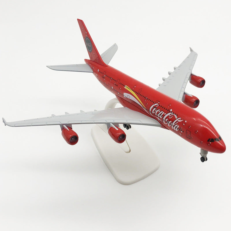 Coca Cola A380 Aeroplane Diecast Model 20 CM