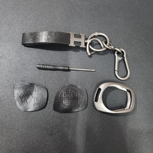 Load image into Gallery viewer, Suzuki Old Key Metal Alloy Leather Keycase with Holder &amp; Rope Chain