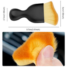 Load image into Gallery viewer, Car Interior Detailing, Cleaning Soft Brush, Curved Design Dust Collectors with Cover and Logo