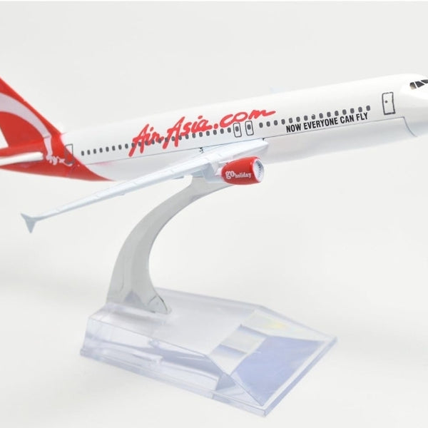 Air Asia White A320 Aeroplane Diecast Model 16 CM
