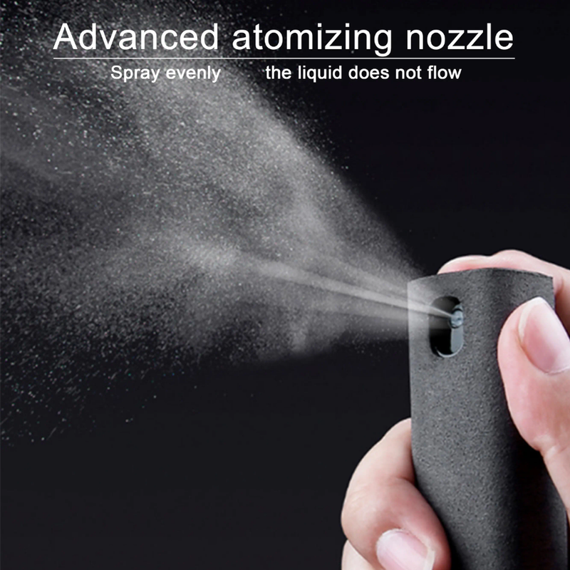 Portable Screen Cleaner 2in1 Spray & Microfiber 2 Pcs Set