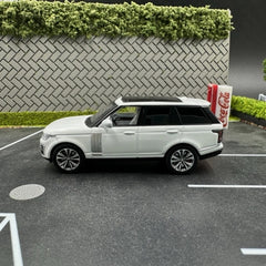Range Rover Autobiography 50th Anniversary Edition White 1/64 Alloy Model Car