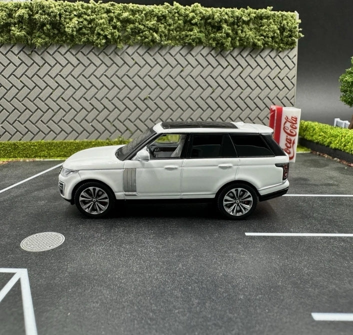Range Rover Autobiography 50th Anniversary Edition White 1/64 Alloy Model Car