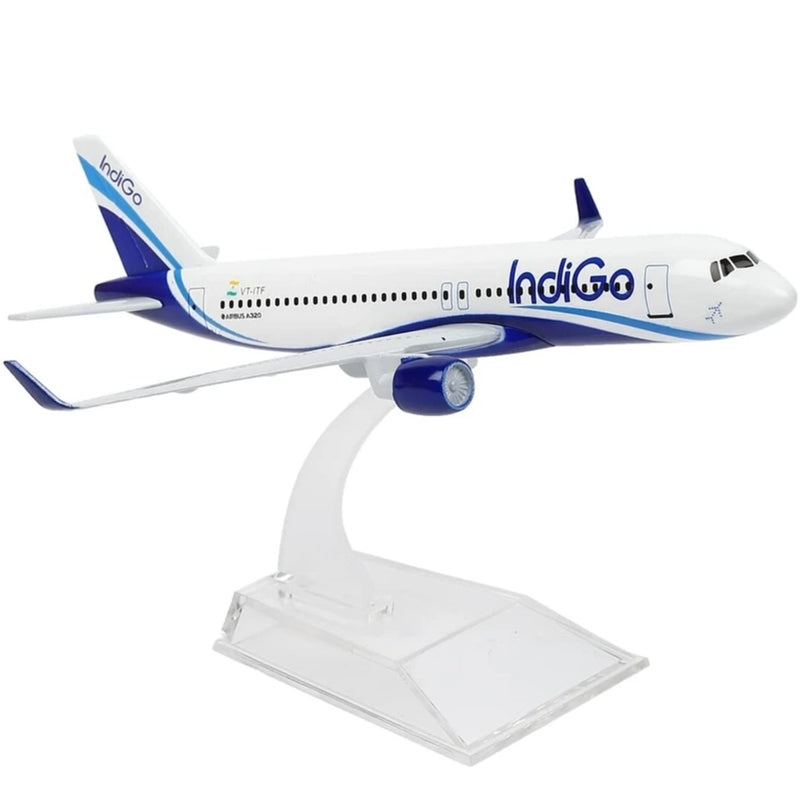 Indigo A320 Aeroplane Diecast Model 16 CM