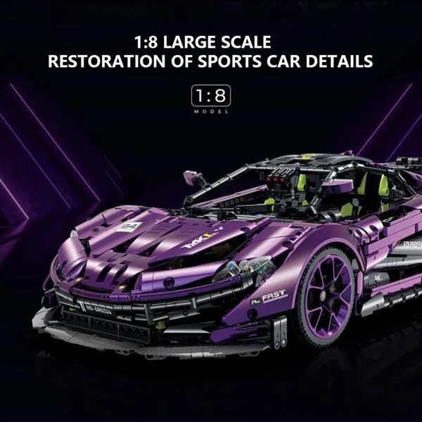 Mclaren P1 GTR Technique Version 3568 Pcs, 1:8 Scale Building Blocks Car