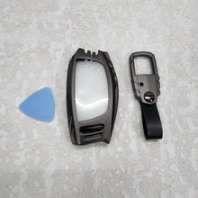 Load image into Gallery viewer, Hyundai Creta/Alcazar/i20/Aura 3,4 Button Key Armour Metal Alloy Keycase with Holder &amp; Rope Chain
