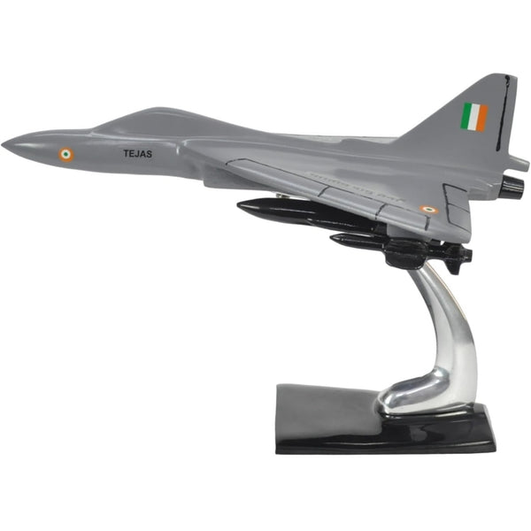 LCA Tejas Aircraft Aluminium Coated Diecast Model 8 Inches