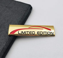 Load image into Gallery viewer, 3D Limited Edition v4.0 Metal Sticker Decal Gold (9x2.3 cm)