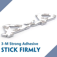 Load image into Gallery viewer, 3D 4x4 Metal Sticker Decal Silver (15 x 3.5 cm)