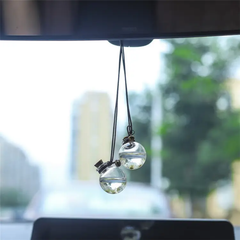 Glass Essential Oil Crystal Perfume Hanging Set of 2 Pcs