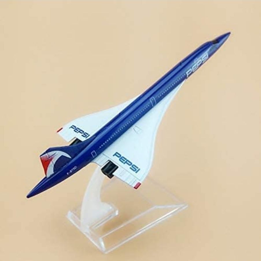 Pepsi Concorde Aeroplane Diecast Model 16 CM
