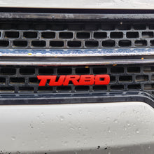 Load image into Gallery viewer, Turbo Red Grille Metal Emblem (14.9 x 3.2 cm)