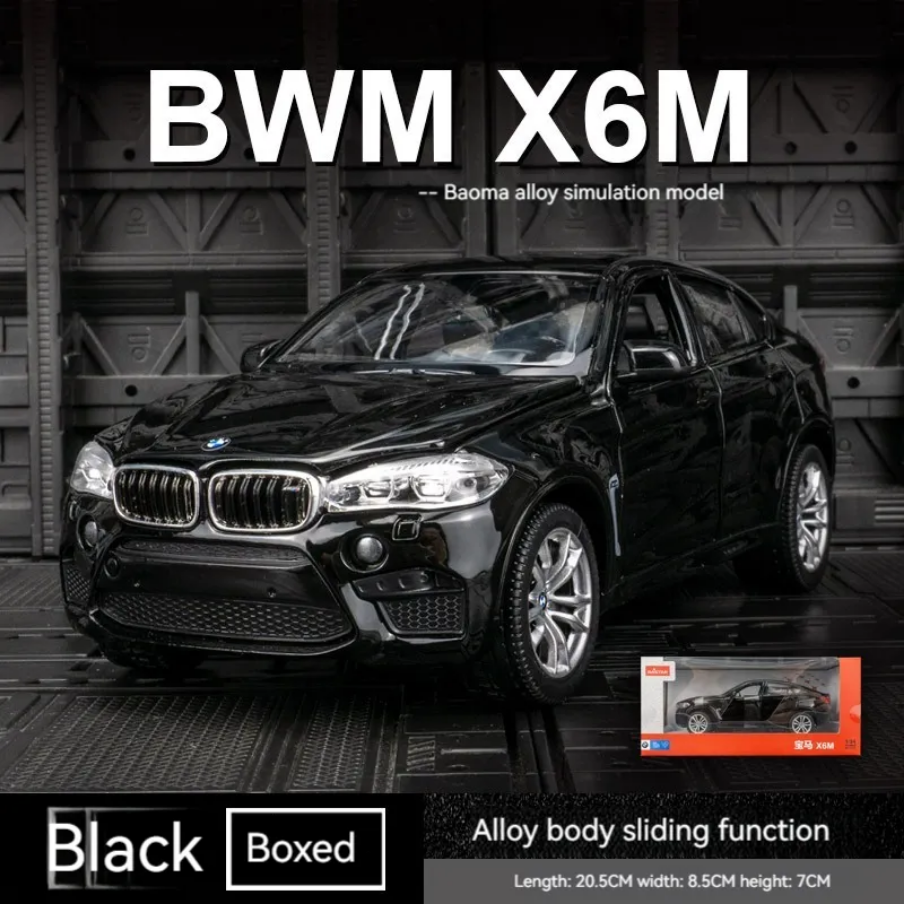 BMW X6M Metal Diecast Car 1:24 (20x8 cm)