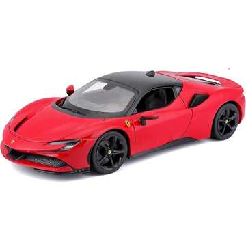 Ferrari SF90 Stradale Red 1:18 Licensed Bburago Diecast Scale Model