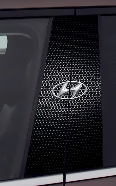 Door Pillar Brand Logo Car Stickers 2 Pcs Set