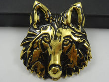 Load image into Gallery viewer, 3D Wolf Metal Sticker Decal Gold (6.5x6 cm)