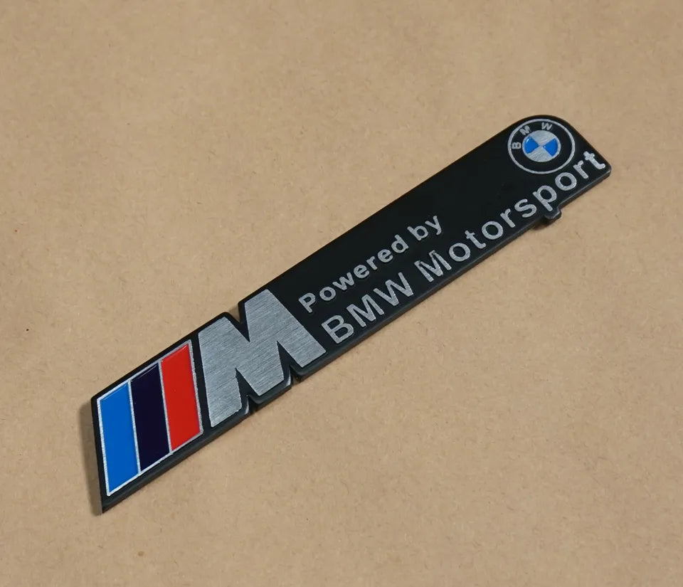 3D M Power Metal Sticker Decal (16 x 2.75 cm)