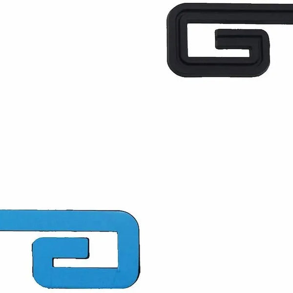 3D GT v2.0 Metal Sticker Decal Black (11x3.5 cm)