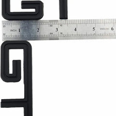 3D GT v2.0 Metal Sticker Decal Black (11x3.5 cm)