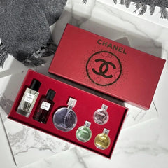 Chanel 6 Pcs Red Perfume Gift Set