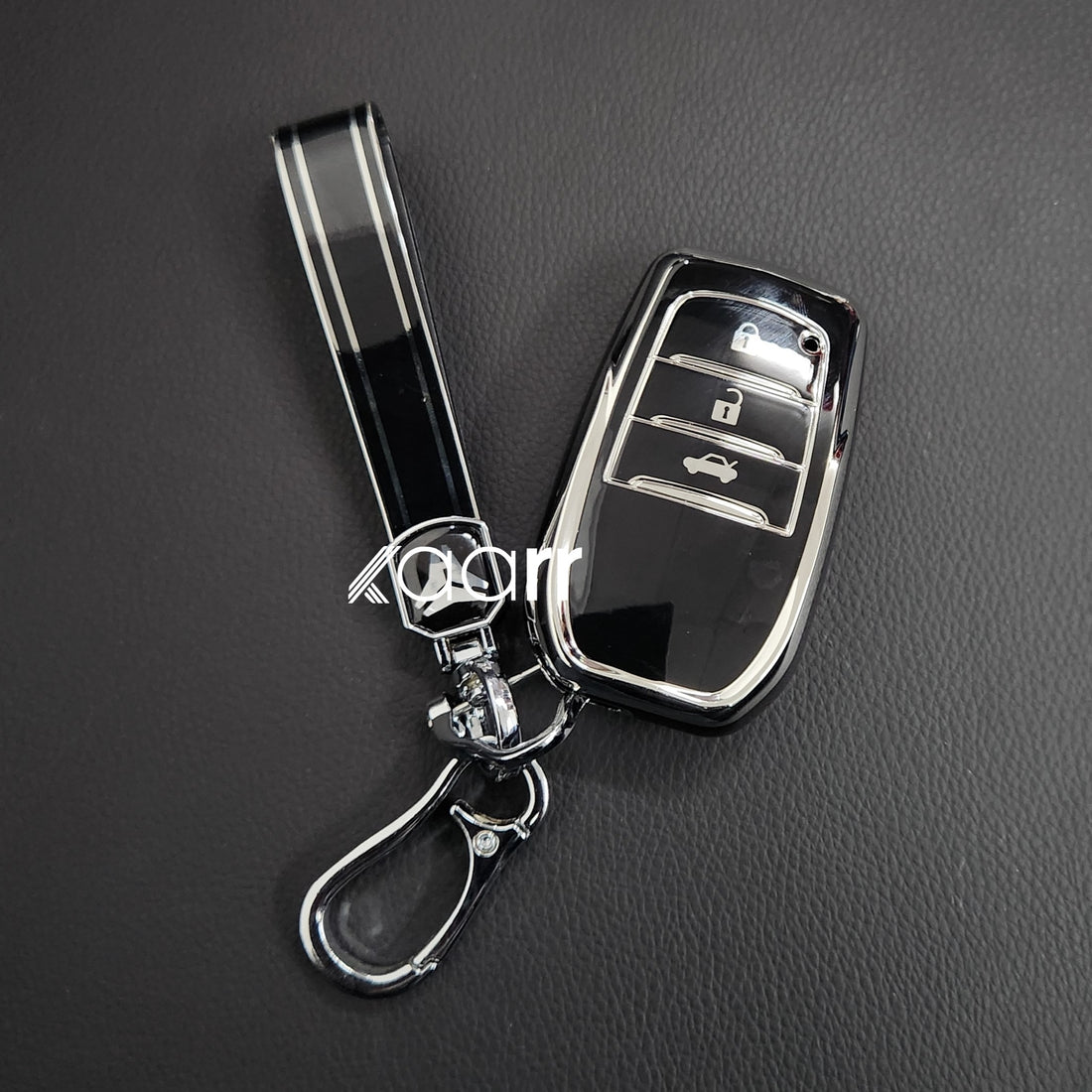 Fortuner 3 Button Key Premium Keycase