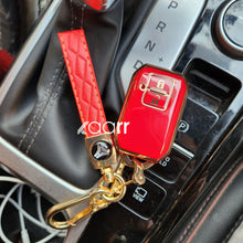Load image into Gallery viewer, Suzuki 2 Button Key 2.0 (Baleno, Brezza, S Cross, Swift, Ignis) Premium TPU Leather Keycase with Holder &amp; Rope Chain
