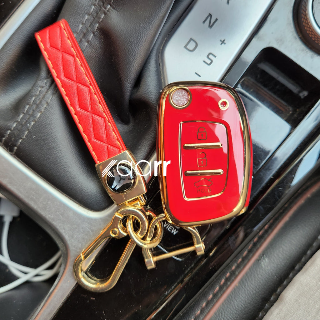 Hyundai i20/Venue/Creta/Verna Flip Key Premium Keycase