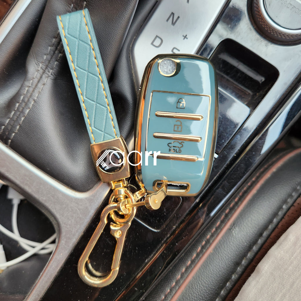 Kia Seltos/Sonet/Carens Flip Key Premium Keycase