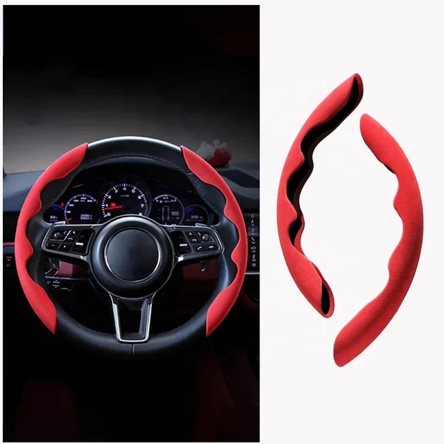 Velvet Red Steering Wheel Sleeves