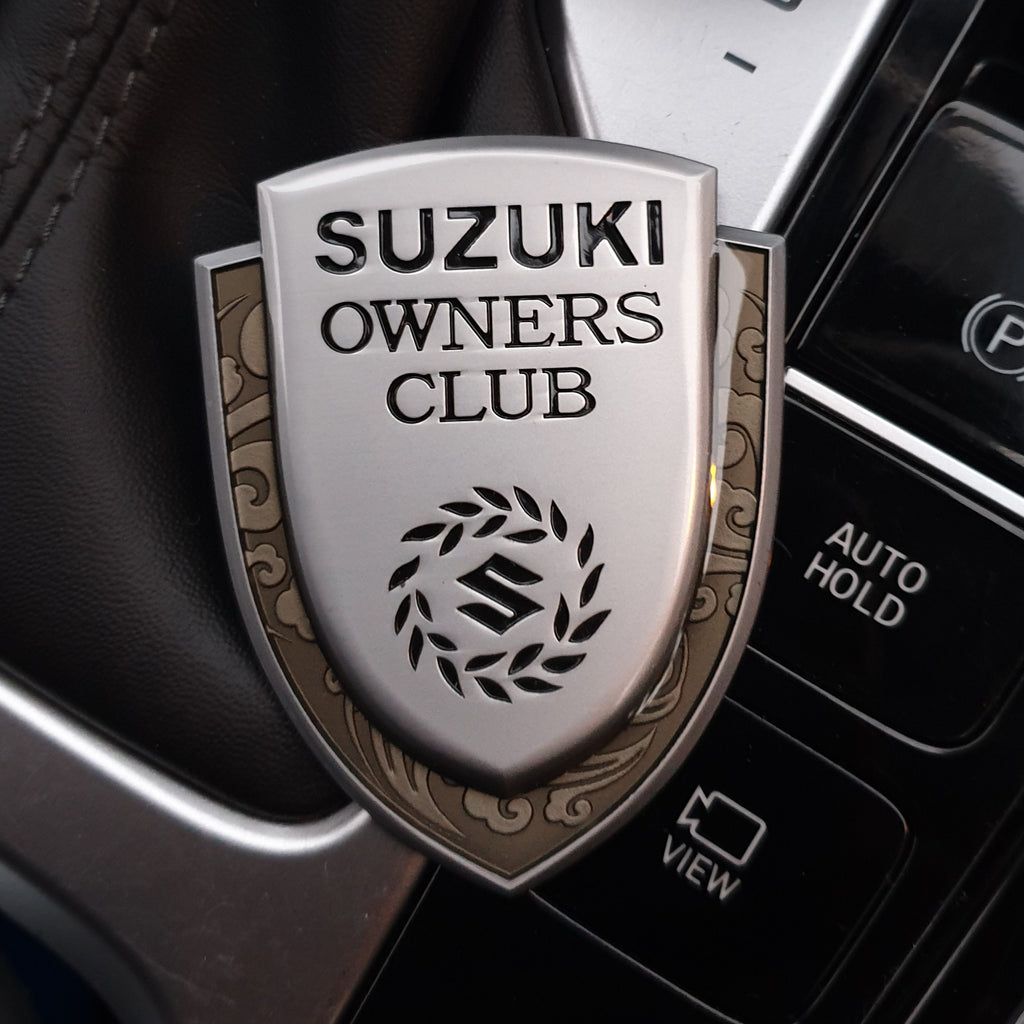 3D Owners Club Car Metal Emblem Badge Sticker Decal (Silver)