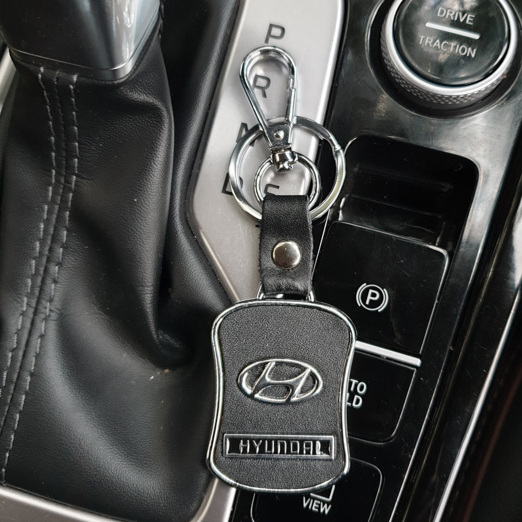 Leather Metal Souvenir Logo Car Keychain