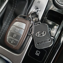 Load image into Gallery viewer, Leather Metal Souvenir Logo Car Keychain