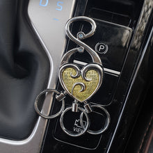 Load image into Gallery viewer, Luxury Metal Keychain Heart Shape