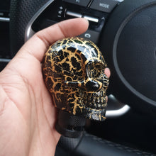 Load image into Gallery viewer, 3D Devil Black &amp; Gold Skull Gear Knob