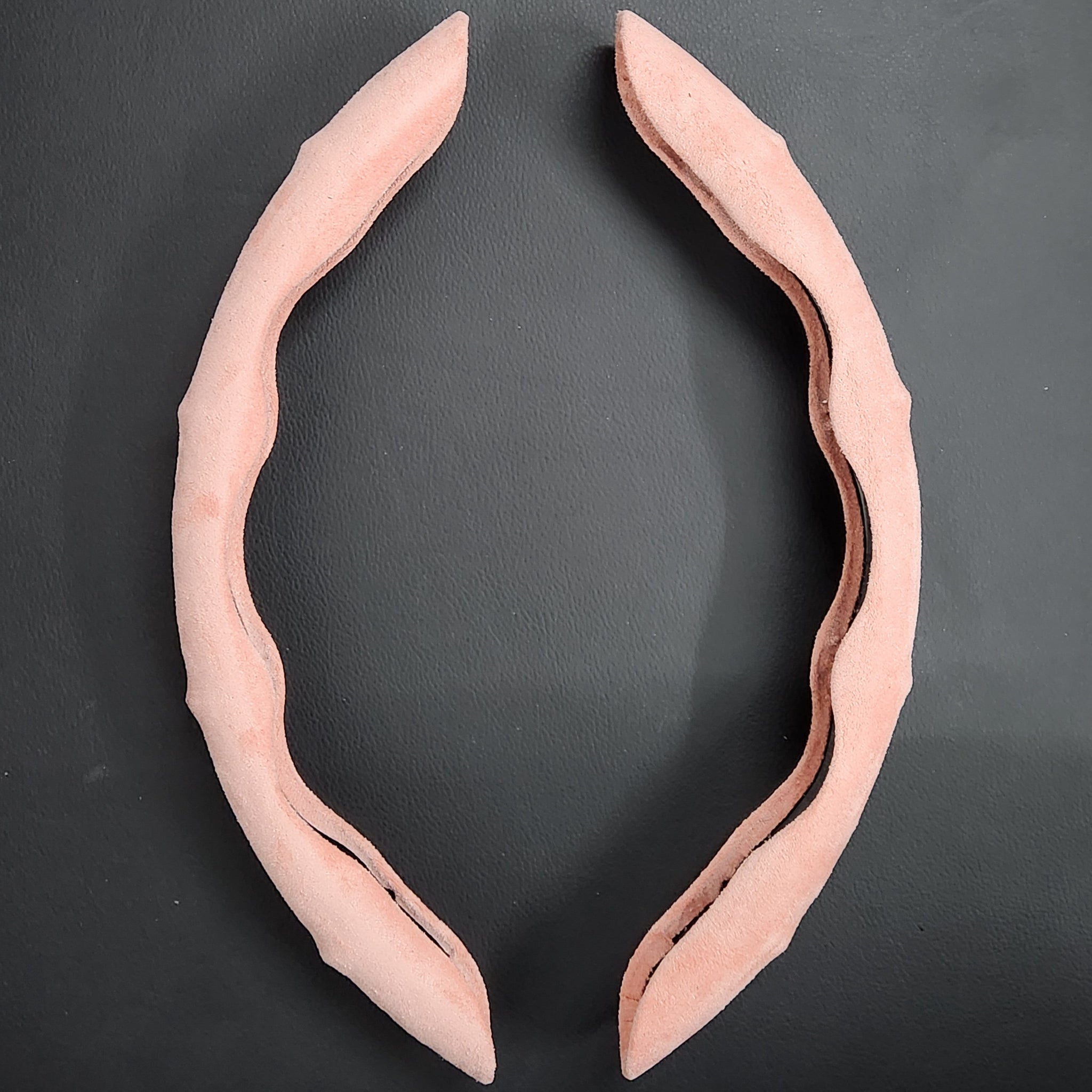 Velvet Pink Steering Wheel Sleeves