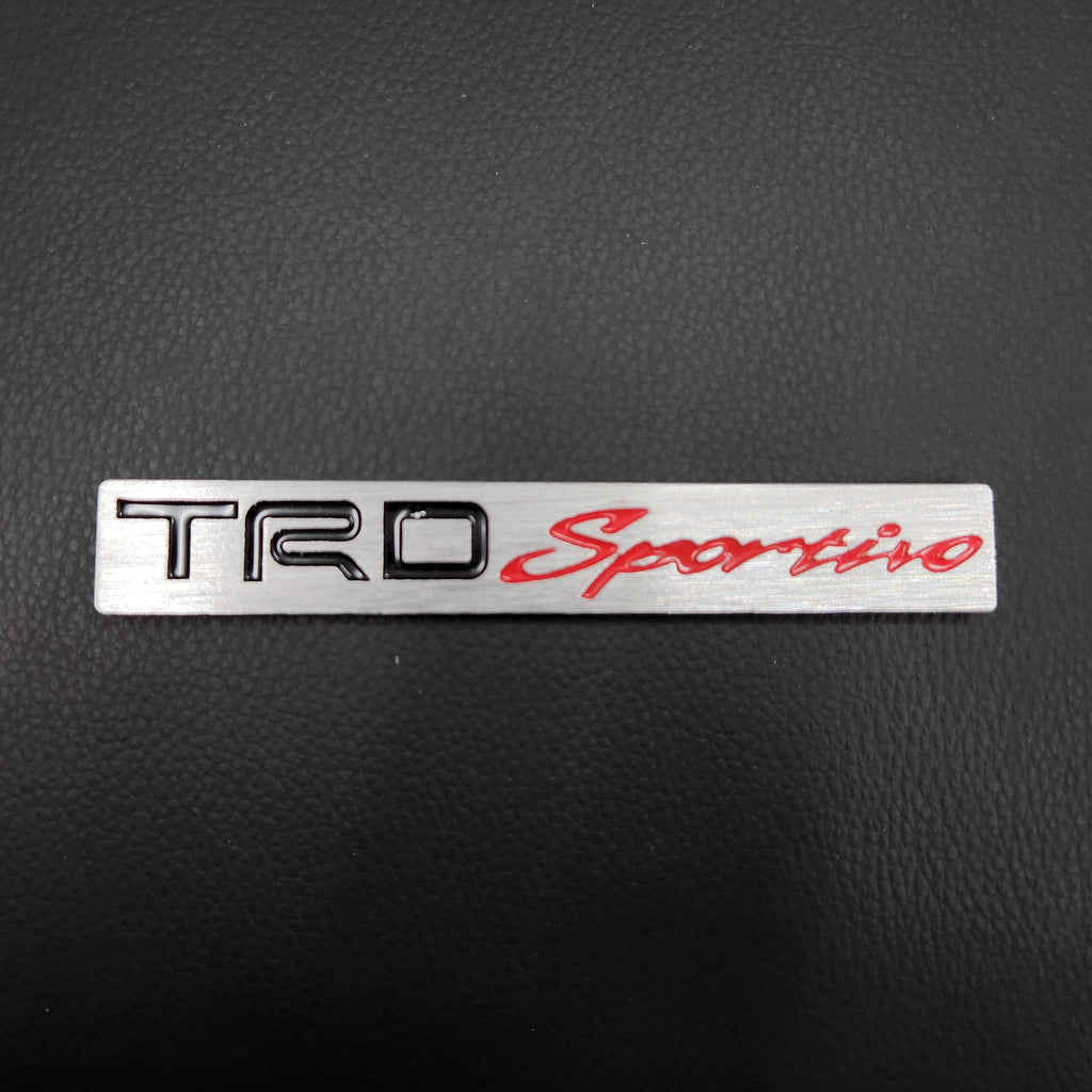 3D TRD Sportivo Logo Metal Sticker Decal (11x1.5 cm)