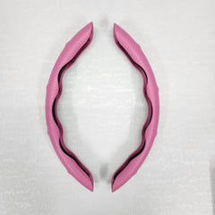 Carbon Fibre Pink Steering Wheel Sleeves