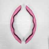 Carbon Fibre Pink Steering Wheel Sleeves
