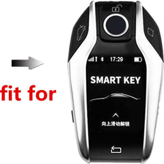 BMW LCD Key Premium Batman Metal Alloy Keycase with Holder & Rope Chain